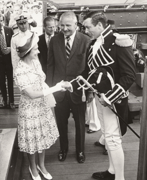 Tyrone Martin with Queen Elizabeth
