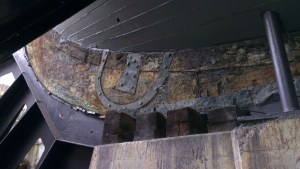 Detail of Victory’s keel