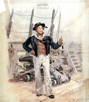 Boatswain - his rig was similar to the common sailor
