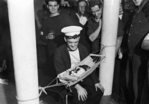 Sailors lovingly fashioned miniature feline hammocks