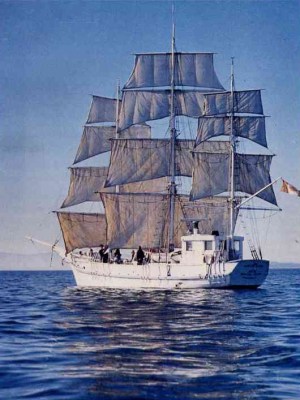 Fully rigged, and before the wind