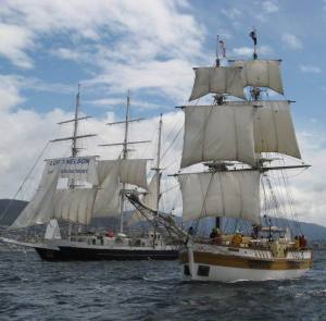 Lord and Lady Nelson (Lord Nelson is one of the vessels of the Jubilee Sailing Trust)