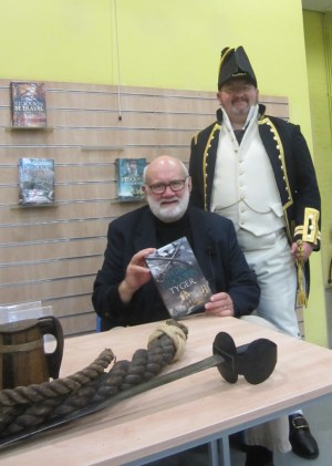 Paul Waite, resplendent in Georgian naval uniform